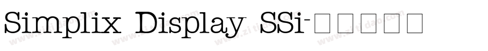Simplix Display SSi字体转换
